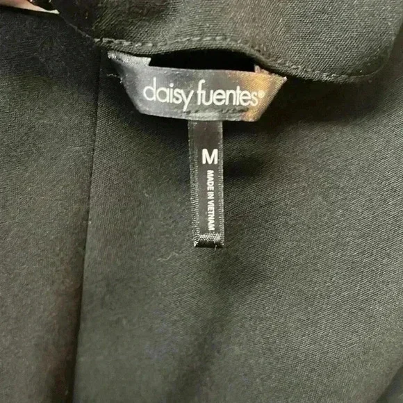 Daisy Fuentes Sleeveless Dress Size Medium Black - Picture 3 of 7